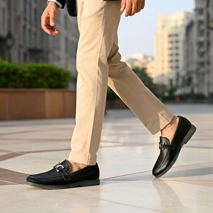 Moon Light Pattern Black Premium Loafer